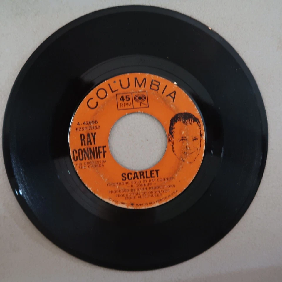 RAY CONNIFF POPSY/SCARLET VINYL 45 COLUMBIA VG 2-23 Foto 2 de 2