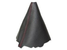 Schaltsack Schaltmanschette aus Echtleder Rot Naht passend für Audi Q5 8R 08-15