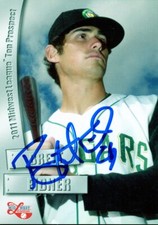 2011 Kane County Cougars BRETT EIBNER Signed Card autograph AUTO DODGERS A'S