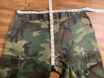 Vtg Liberty Men's Sz 38x32 (36x32) Woodland Camouflage Thick Vtg Liberty Men's Sz 38x32 (36x32) Woodland Camouflage Thick