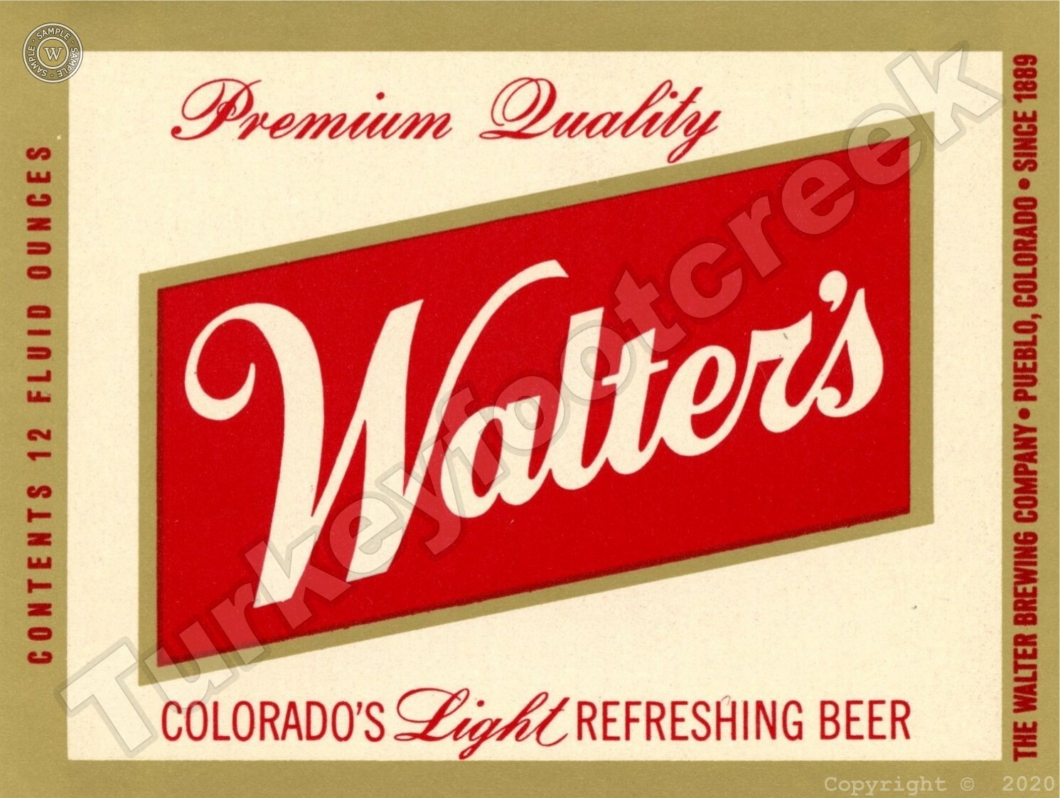 Walter's Beer Label 9
