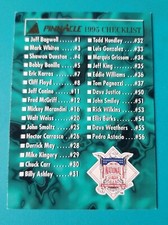 1995 Pinnacle Baseball #179 Checklist