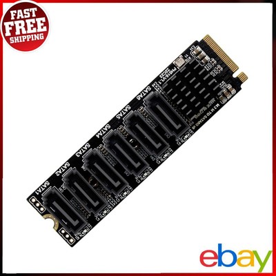 M2 M-EKY PCIE3.0 zu SATA6G PCI Erweiterungskarte 6 Port für Festplattenunterstützung SATA