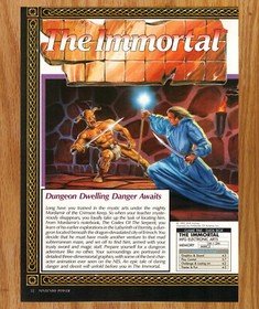 The Immortal RPG Dungeon EA  NES - 2 Page Video Game Print Ad Poster Art 1991
