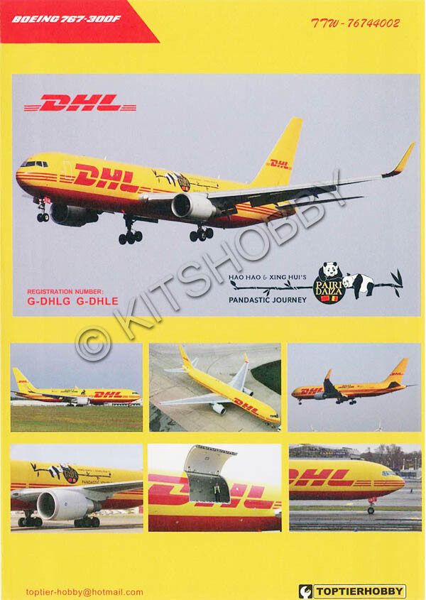 TOPTIERHOBBY 1/144 Boeing 767-300F - DHL decal | eBay