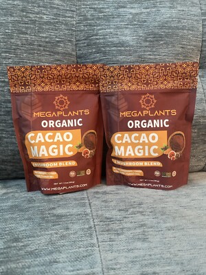 MegaPlants Cacao Magic 5 Mushroom Blend Reíshi,cordyceps, Net 5.3 Oz (2-pack)