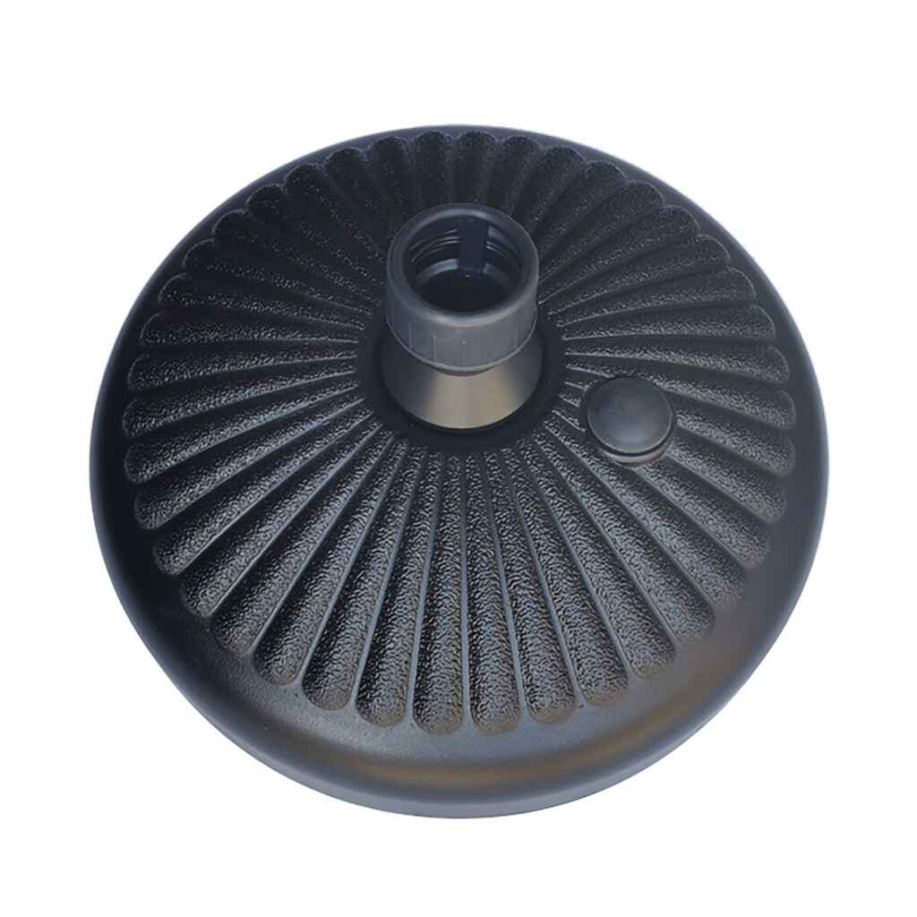 38mm Round Umbrella Stand Plastic Parasol Base For Outdoor Garden Beach Dmzing Patio Umbrella Base Stand Water Filled Stand Market Patio Outdoor Heavy Duty Umbrella Holder Black Patio Lawn Garden Umbrella