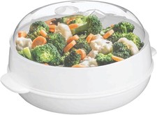 Plastic Microwave Heating Steamer with Lid an...