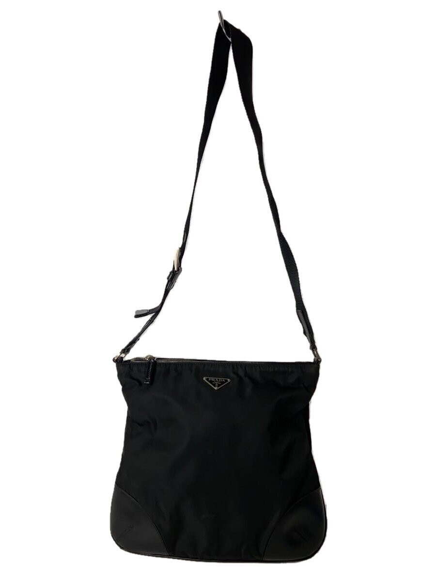PRADA Black Nylon Shoulder Bag BT0332 Stylish & Lightweight