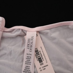 4 Victoria's Secret Very Sexy Satin Logo Shine Strap Brazilian Panty LOT S M XL