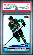 2022-23 Fleer Ultra 1992-93 Tribute Achievements Wyatt Johnston #U2 Rookie PSA 9
