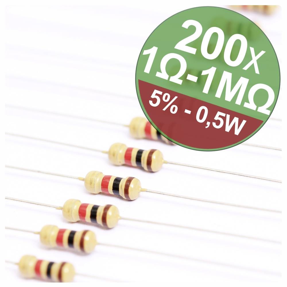 Jeu de résistances Quadrios 22P106 carbone 0411 composant électronique axial pour circuit