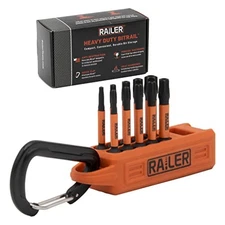 Railer 10PC Tamper Proof Torx Bit Set S2 Steel 2" Security Driver