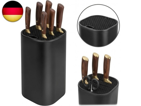 Messerblock Ohne Messer Schwarz Universal Messerhalter Platzsparender-image