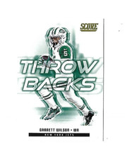 GARRETT WILSON 2025 PANINI/SCORE THROW BACKS INSERT #21 (PACK FRESH-FREE SHIP)