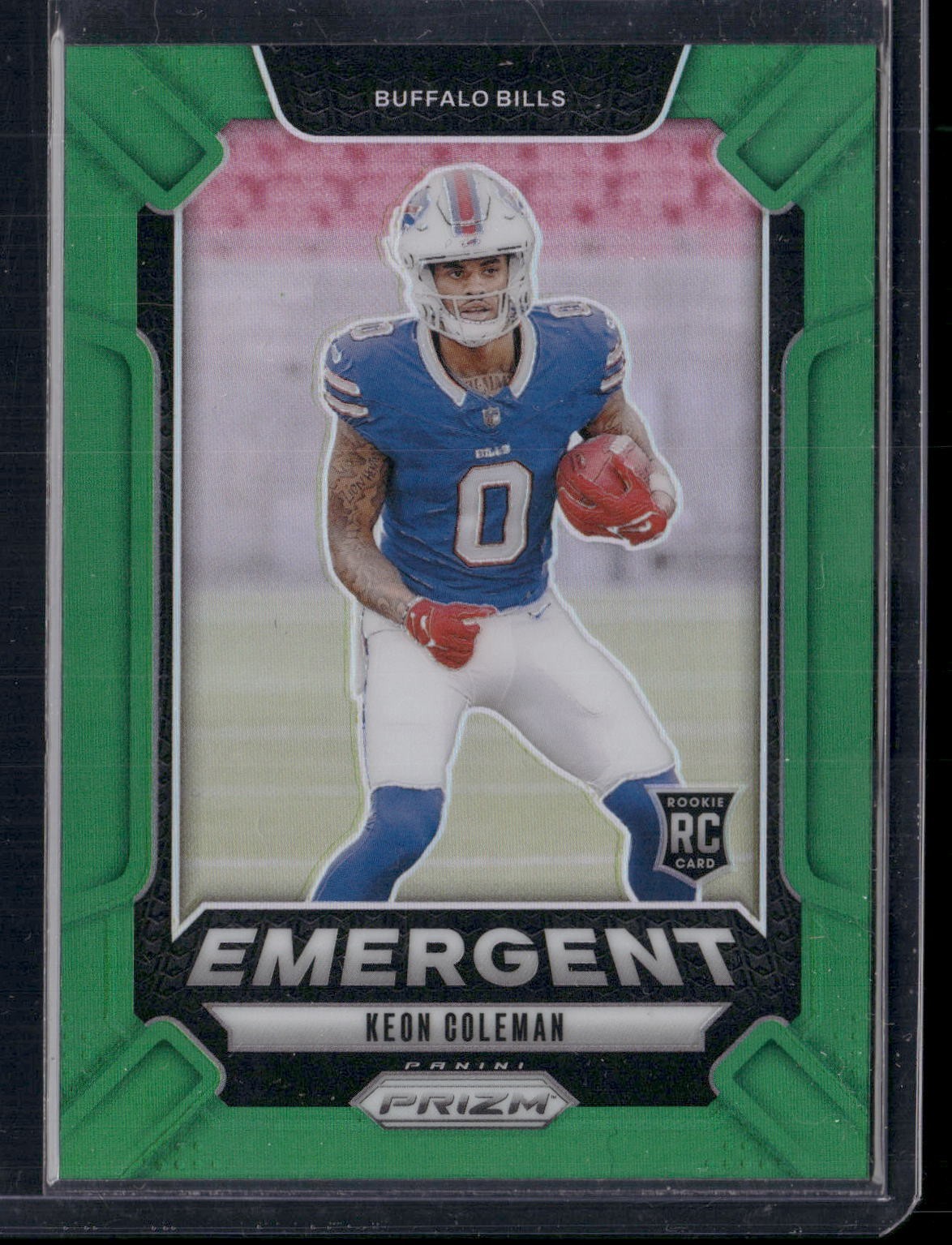 2024 Panini Prizm Keon Coleman Green Prizm EMERGENT RC 💚 Buffalo Bills Rookie