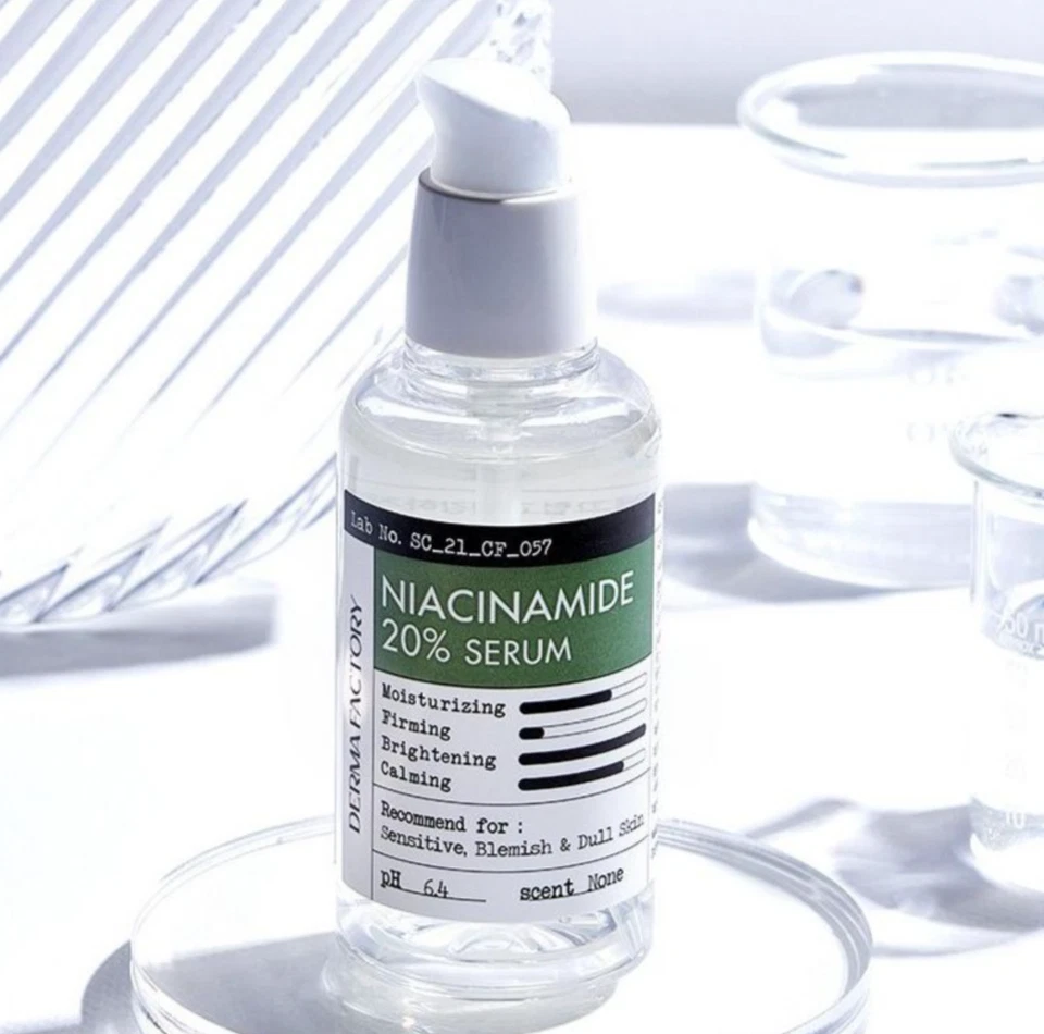Derma Factory Niacinamide 20% Serum 80ml K-Beauty Brightening Pore Care Unboxed - Photo 2/3