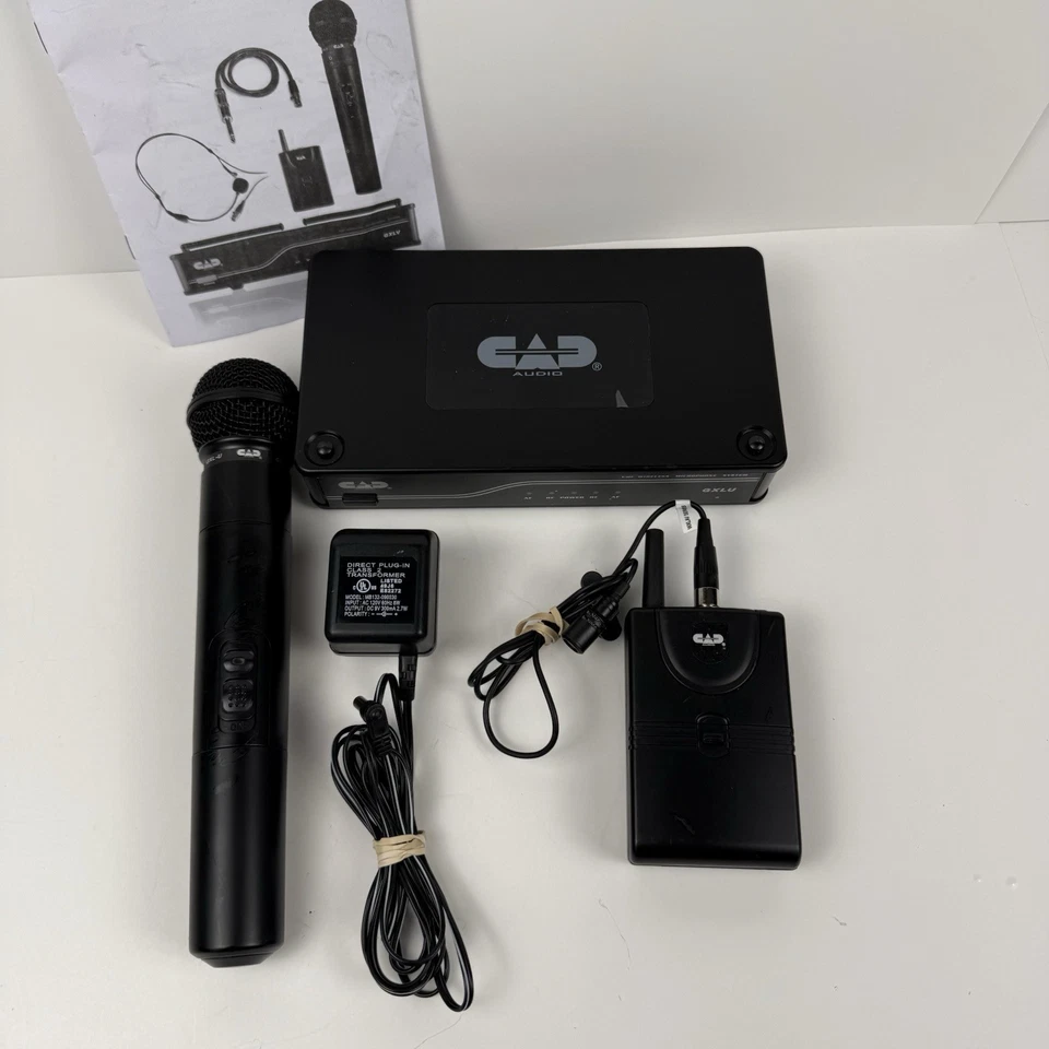 CAD Audio GXL-V VHF Wireless Microphone System Receiver Handheld Headset Combo - Image 2 of 4