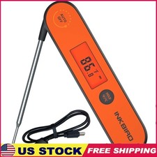 Fast Instant Read Cooking Thermometer Rechargeable Waterproof Digital Meat Probe