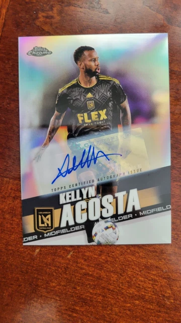 2022 Topps Chrome MLS Auto Kellyn Acosta #108 AUTOGRAPH LOS ANGELES LAFC