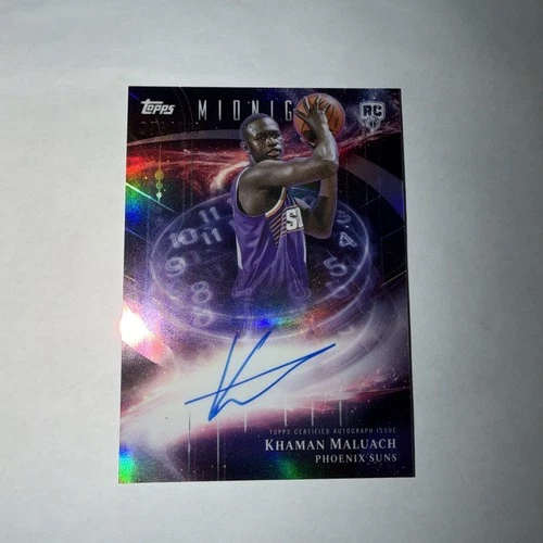 Topps 2025-26 Midnight Khaman Maluach Twilight Rookie Auto #SMR-KM /199 Suns