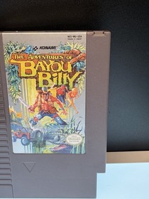 THE ADVENTURES OF BAYOU BILLY Nintendo NES Game Cartridge 1985 Untested