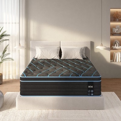 Queen Size Mattress,12 Inch Hybrid Mattress, Individually Pocketed Innerspring