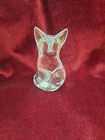 Steuben Glass Fox Paperweight