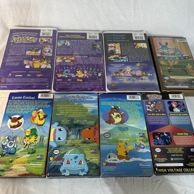 Lot of 8 Vintage 90's Pokemon Movies 1st 3rd 2000 VHS Tapes
