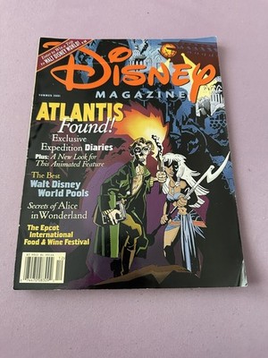 Disney Magazine Summer 2001 Atlantis Found Epcot Food and wine 