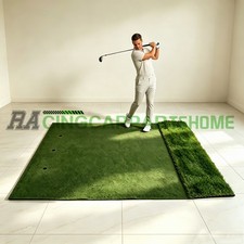 Golf Hitting Mat Anti-Fatigue Double-Turf Golf Mat Thick Outdoor Golf Mat 5'x4'