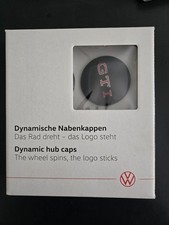 Oem Vw Gti Logo Dynamic Wheel Center Caps 000-071-213-e Spinners Eyecatcher New