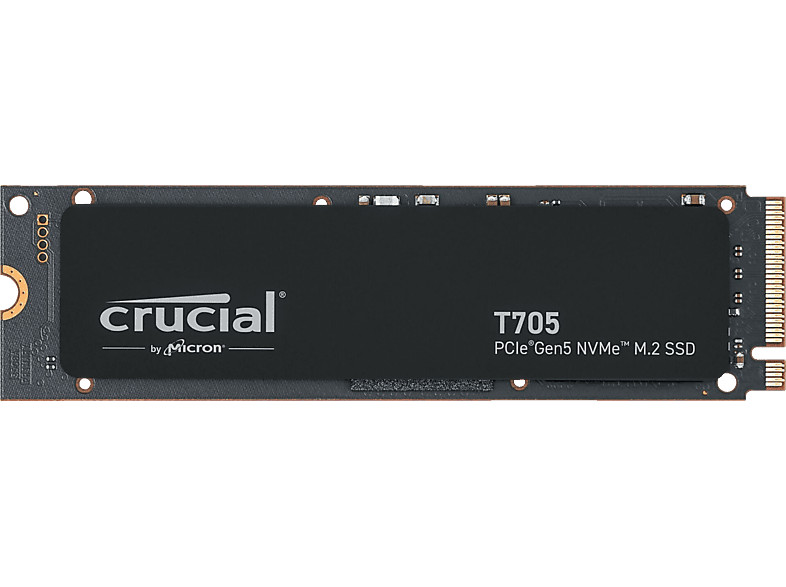 CRUCIAL T705 PCIe Gen5 NVMe Festplatte, 2 TB SSD M.2, intern