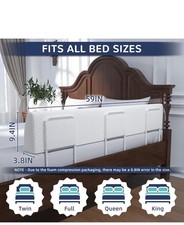 Fig time Bed Rail for Toddlers, 59 Inch White