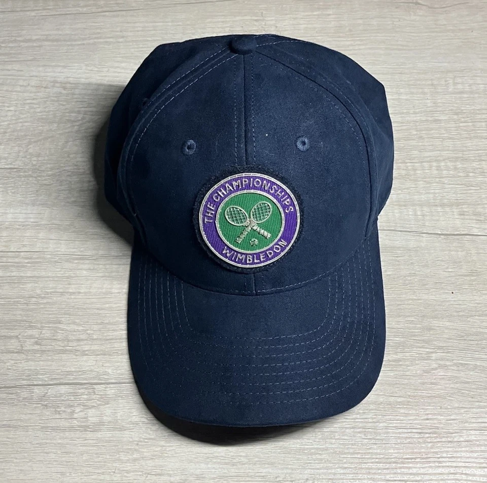 Sombrero Wimbledon The Championships Azul Gamuza Correa Ajustable Talla Única Foto 2 de 4