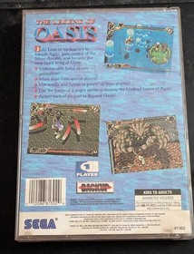 Sega Saturn: The Legend of Oasis 1996 Complete In Box Tested Working
