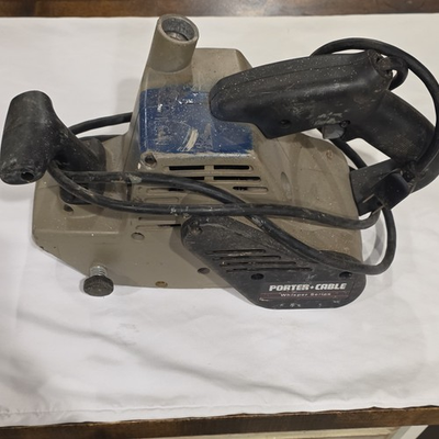 #ad PORTER CABLE Whisper Series 360 Belt Sander 3x24 Corded 120V Dust Pick Up $122.50