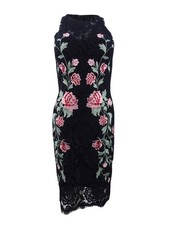 Betsy  Adam Women's Embroidered Lace Dress