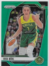 2024 Panini Prizm WNBA #75 Nika Muhl Green Prizm RC Seattle Storm