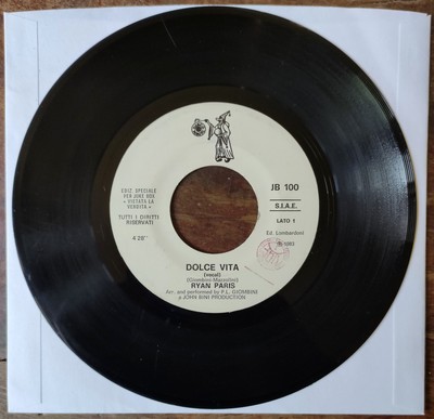 DEN HARROW - RYAN PARIS - RARE JUKE BOX Disco Vinile 45 ITA Leggere Descrizione