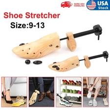 2-Way Adjustable Wooden Shoe Stretcher Expander Men Women Boot Shoes Size US9-14