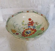 Large Antique Masons Ironstone Waterlily Fruit Bowl  26cm Diam