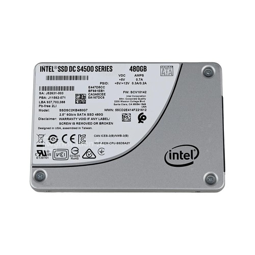 Intel 480GB DC S4500 Series SSDSC2KB480G7 2,5 Zoll SATA 3 Interne SSD