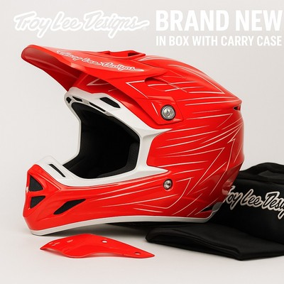 Troy Lee Designs SE3 Helmet One Shot Rocket Red Mwdium (Retail: $495.00)