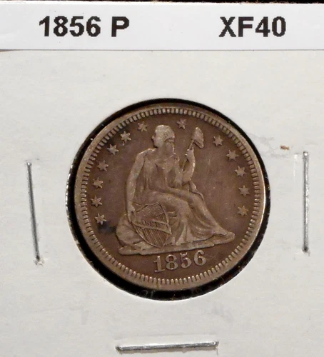 1856-P  Seated Liberty Quarter  -- Extra  Fine  Condition