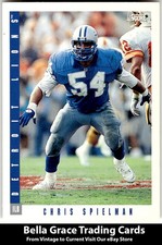 1993 Score Chris Spielman #104 Detroit Lions NFL Football