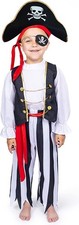 Dress-Up-America Pirate Costume for Boys - Kids Pirate Costume Set - Dress-Up...