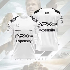 F1 Movie Brad Pitt Sonny Hayes Apex Grand Prix Inspired Formula 1 T Shirt - New!