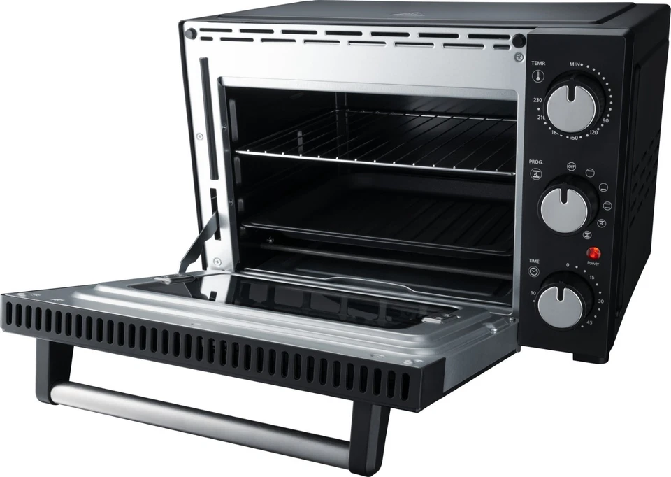 Steba KB M19 Mini-Backofen 19 l – Umluft, Doppelglas, Timer, Grillrost & Blech - Bild 4 von 4