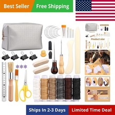 49 Pcs Book Binding Kits for Beginners Hand Bookbinding Tools Bookbinding Sup...